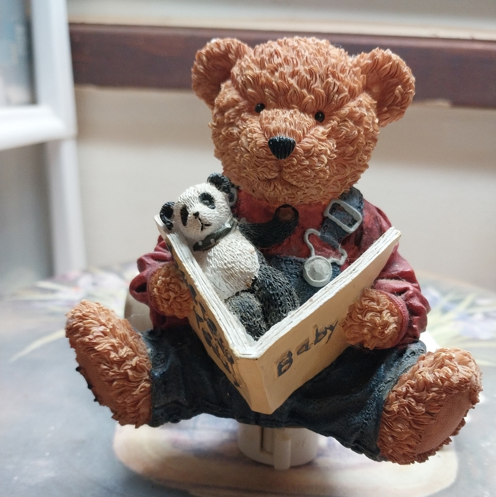 Blue Jean Teddy Nightlight